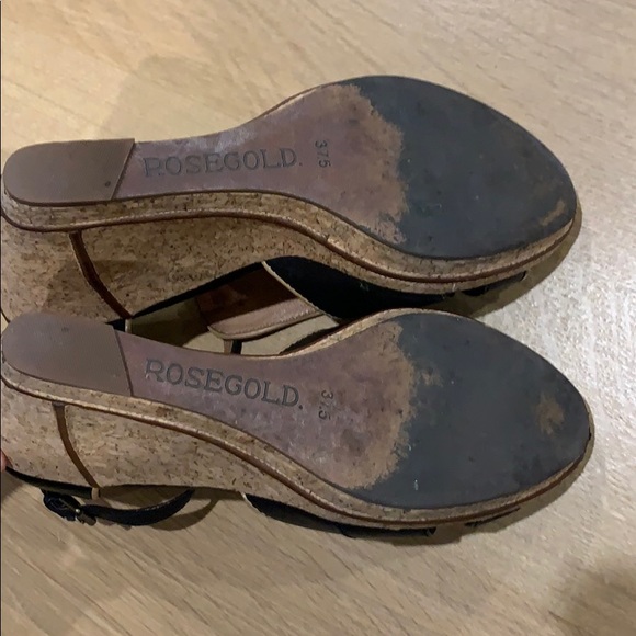 ROSEGOLD wedges - size 37.5 - Picture 8 of 8